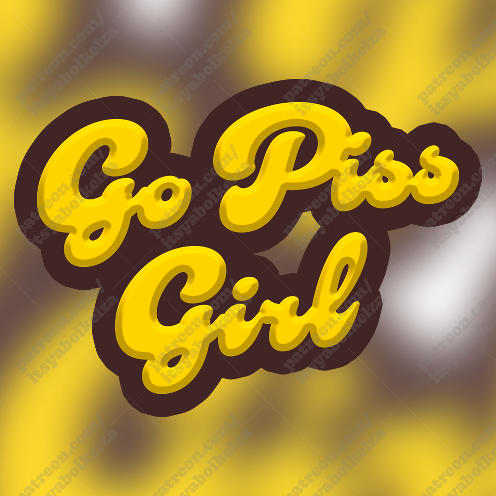 Go Piss Girl Holographic Sticker