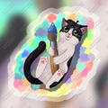 Pawcasso Holographic Sticker