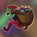 Dice Goblin Holographic Sticker