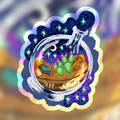 Desert Terrarium Holographic Sticker