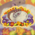 Autumn Cuddling Rats Holographic Sticker