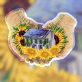 Van Gogh House Holographic Sticker
