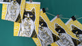 Tuxedo Cat - 20x15 Lino Print