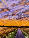 Evening Over Wheat Fields